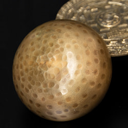 槌目付きティッカシンギングボウル 約10.5cm 〔スティック付属〕 - サブ4