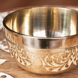 シンプルシンギングボウル　ライン模様入り 約9.5cm - サブ2