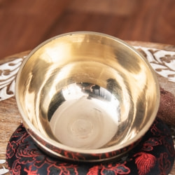 シンプルシンギングボウル　ライン模様入り 約9.5cm - サブ3