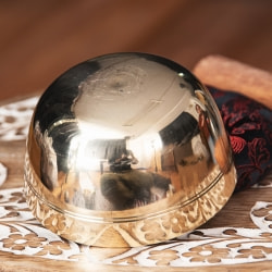 シンプルシンギングボウル　ライン模様入り 約9.5cm - サブ4