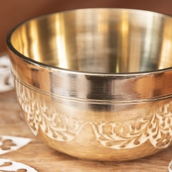 シンプルシンギングボウル　ライン模様入り 約11.2cm - サブ2