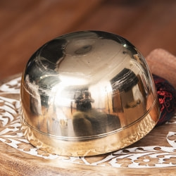 シンプルシンギングボウル　ライン模様入り 約11.2cm - サブ4