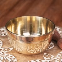 シンプルシンギングボウル　ライン模様入り 約12cm