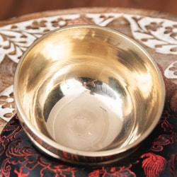 シンプルシンギングボウル　ライン模様入り 約8.1cm - サブ3