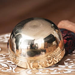 シンプルシンギングボウル　ライン模様入り 約8.1cm - サブ4