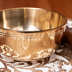 シンプルシンギングボウル　ライン模様入り 約8.9cm - サブ2