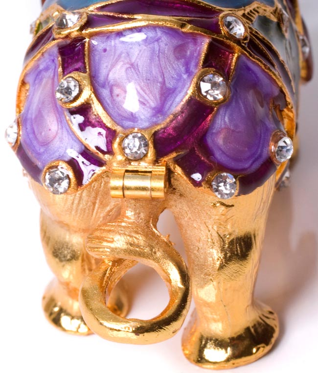 変形!金色の象さん小物入れ 9 - おしりの部分はこのようになっております