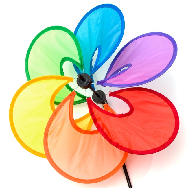 カラフルかざぐるま - バルーンの商品写真 2枚目 拡大写真です。