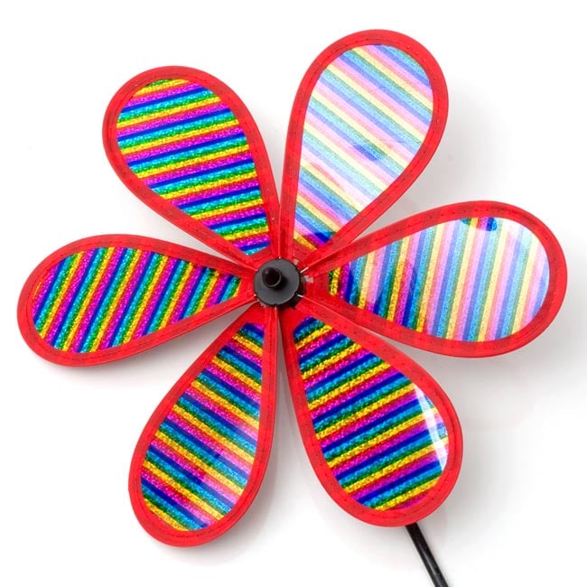 キラキラかざぐるま - しましまの商品写真 2枚目 拡大写真です。