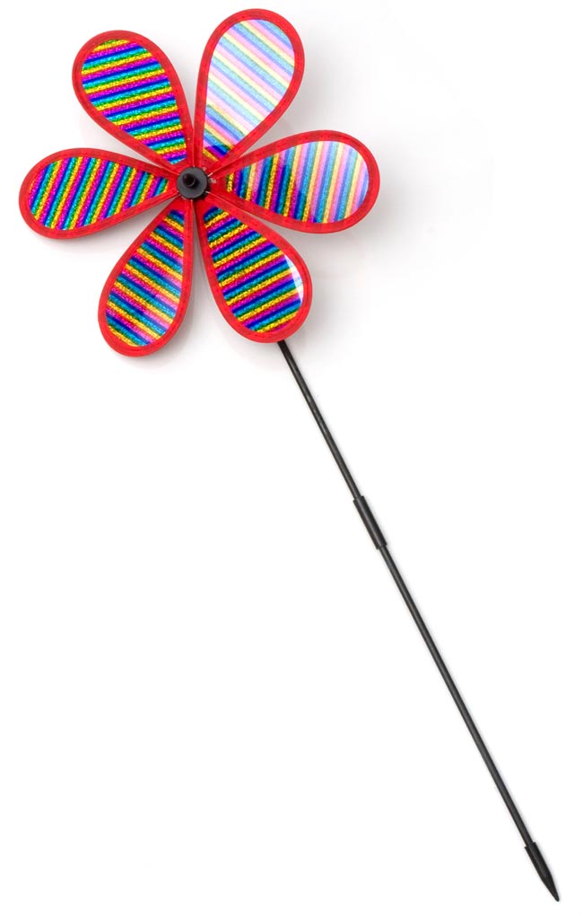 キラキラかざぐるま - しましまの商品写真 1枚目 全体写真です。