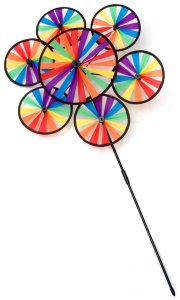 カラフルかざぐるま - 七つの輪