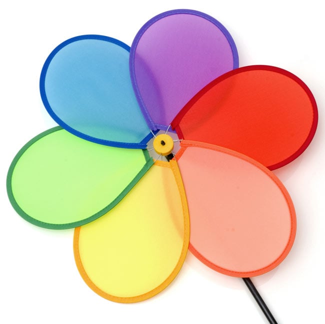 カラフルかざぐるま - 花 2 - 拡大写真です。