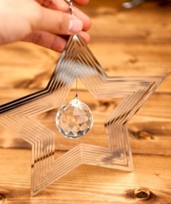 コスモスピナー 太陽で輝き風で動くモビール - スター - サブ5