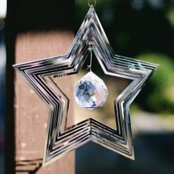 コスモスピナー 太陽で輝き風で動くモビール - スター(ID-TOY-241)