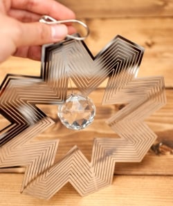 コスモスピナー 太陽で輝き風で動くモビール - 雪の結晶 - サブ5