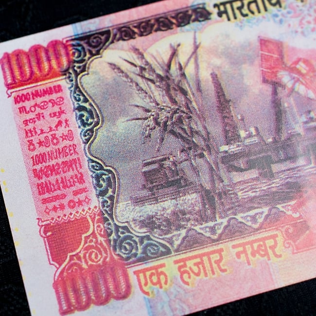 インドのこども銀行【1000ルピー札】10枚セット 5 - UPにしてみました！