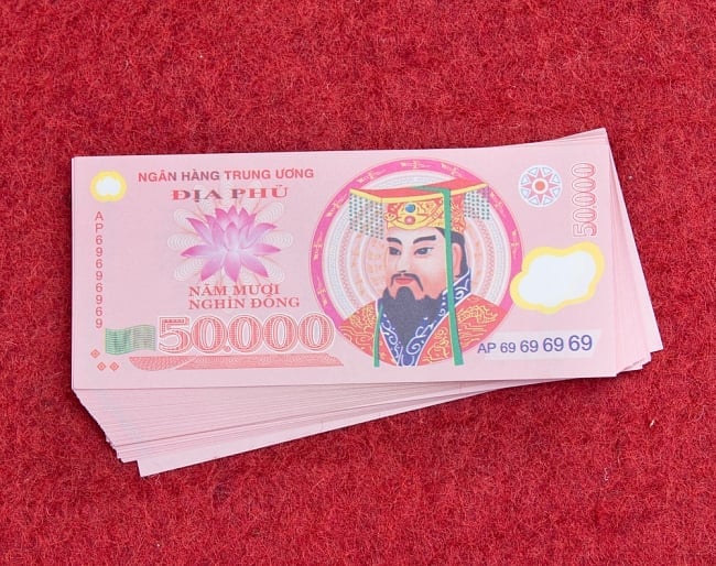 死後の世界のお金　冥金100枚セット【50.000】の写真ベトナム,おもちゃ,紙幣,ドン,冥札,冥金,お札