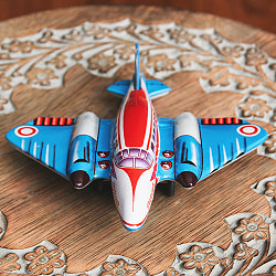 フリクション式　ストラトライナー 成層圏飛行機　インドのレトロなブリキのおもちゃ - サブ3