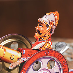 The Cannon 全速前進カノン砲　インドのレトロなブリキのおもちゃ - サブ3