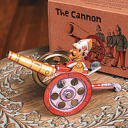 The Cannon 全速前進カノン砲　インドのレトロなブリキのおもちゃ