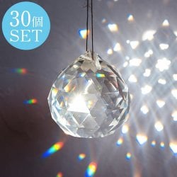 【30個セット】[70mm]太陽の光を集めるクリスタル サンキャッチャー　お部屋に小さな虹を運ぶ(SET-GENE-139)