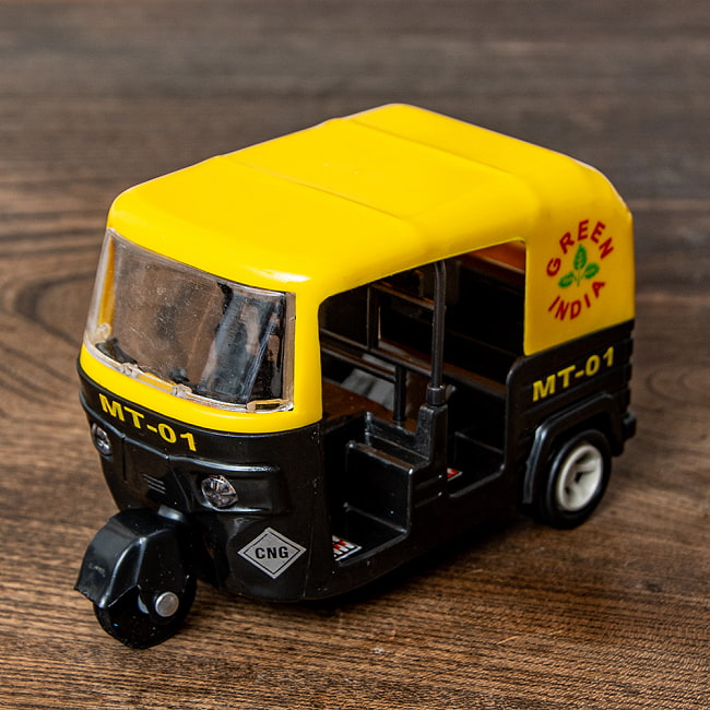 【6個セット】オートリクシャ 黒 2 - コロンとかわいい！オートリキシャ