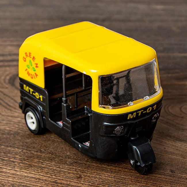 【6個セット】オートリクシャ 黒 7 - コロンとかわいい！オートリキシャ