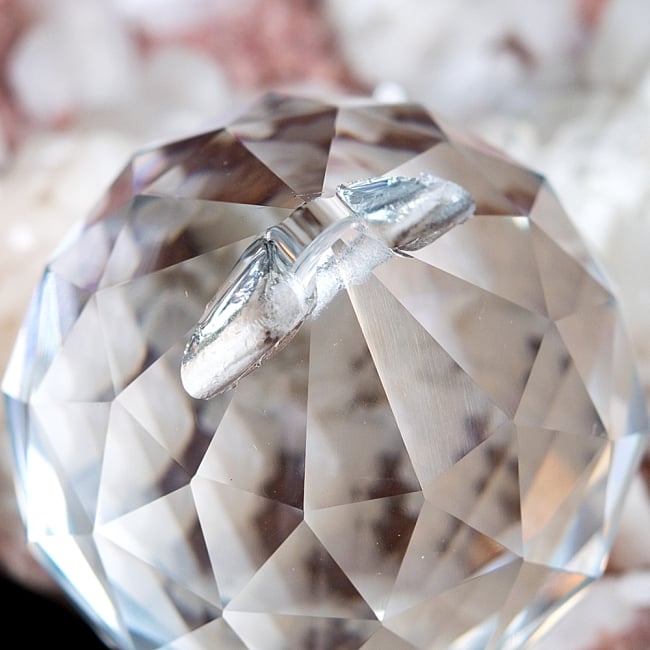 【3個セット】[50mm]太陽の光を集めるクリスタル サンキャッチャー　お部屋に小さな虹を運ぶ 7 - 上部からの写真です