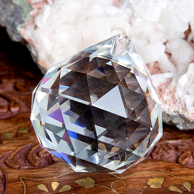 【3個セット】[60mm]太陽の光を集めるクリスタル サンキャッチャー　お部屋に小さな虹を運ぶ 3 - 眺めているだけでとても綺麗です