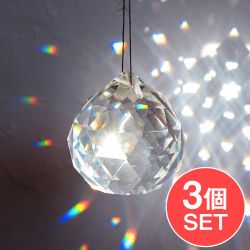【3個セット】[70mm]太陽の光を集めるクリスタル サンキャッチャー　お部屋に小さな虹を運ぶの商品写真
