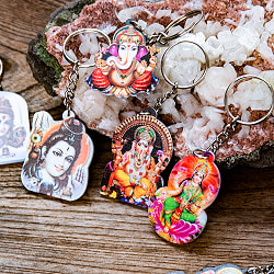 【お得な50個セット アソート】インドの 神様 キーホルダー ガネーシャ シヴァ ラクシュミ - サブ2