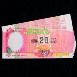 【100枚セット】インドのこども銀行【20ルピー札】 - サブ2