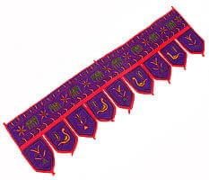 インドの飾りのれん - 紫の商品写真