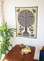 生命の樹のタペストリー - 若草色 小（85cm）の商品写真