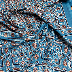 [約230cm x 約115cm] ウッドブロックのアジュラッククロス - サブ3