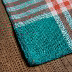 【約50cm×約50cm】インドのコットンキッチンクロス - サブ3