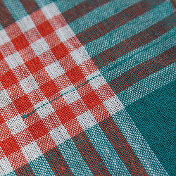 【約50cm×約50cm】インドのコットンキッチンクロス - サブ4