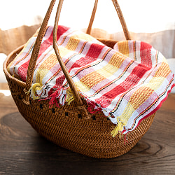 ガムチャと呼ばれるインドの万能布【約105cm×約52cm】 - サブ5