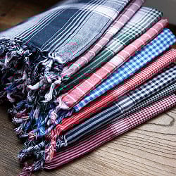 ガムチャと呼ばれるインドの万能布【約155cm×約82cm】 - サブ2