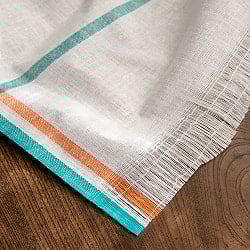 【約74cm×約156cm】インドの手紡ぎ布　カディコットンのガムチャ - サブ3