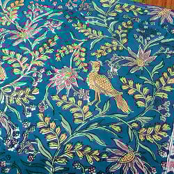 多用途に使える ボタニカルデザイン コットン ティータオル 伝統的な美しい木版染め〔約70cm*約45cm〕 - サブ4