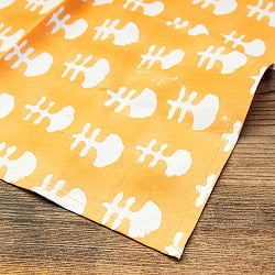 【45cmx45cm】昔ながらの木版染め伝統模様布ハンカチ・ナフキン - サブ2