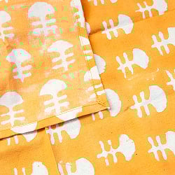 【45cmx45cm】昔ながらの木版染め伝統模様布ハンカチ・ナフキン - サブ4