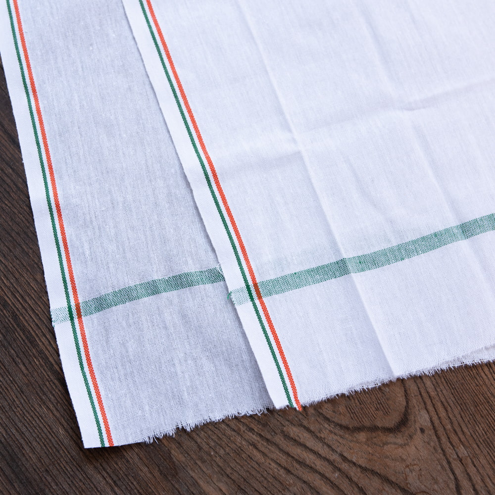 ガムチャと呼ばれるインドの万能布【約156cm×約68cm】2枚目の説明写真です