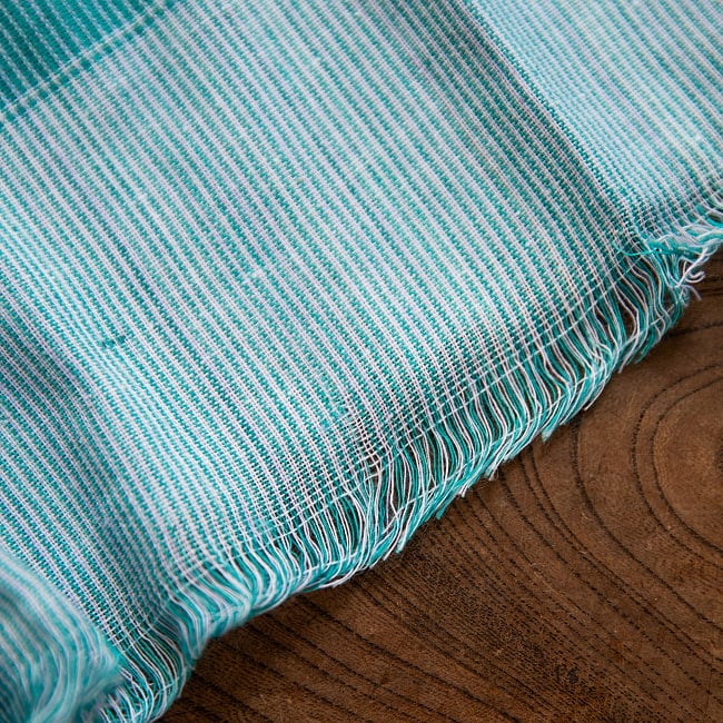 ガムチャと呼ばれるインドの万能布【約170cm×約75cm】 5 - 端はこのような感じです