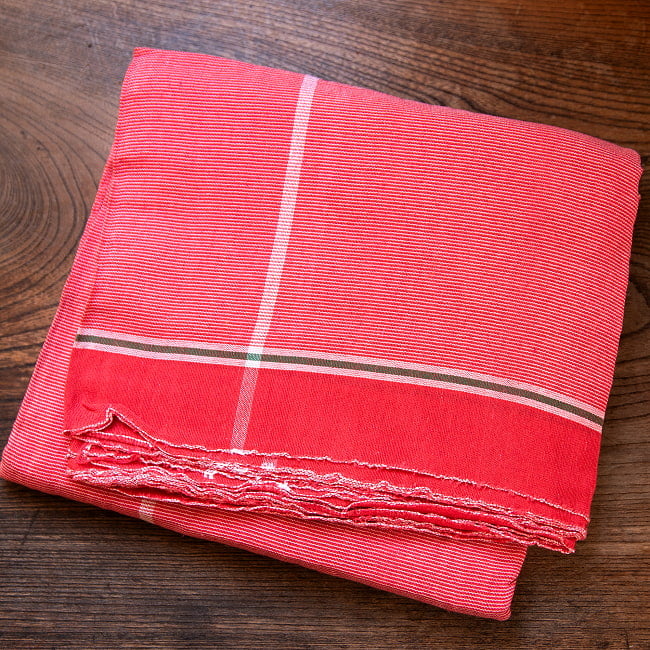 ガムチャと呼ばれるインドの万能布【約580cm×約70cm】 2 - こちらはかなり大きめなのでお好きなサイズにカットしてお使いください