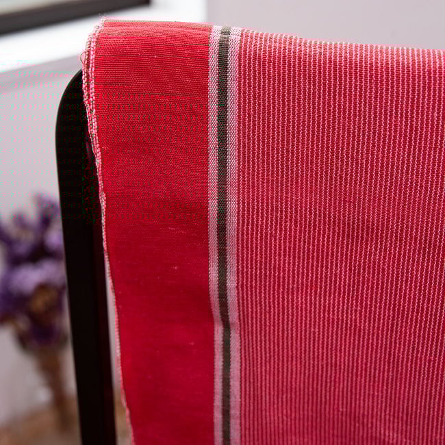 ガムチャと呼ばれるインドの万能布【約580cm×約70cm】 6 - 張りのあるコットンは使用していくたびに柔らかくなります