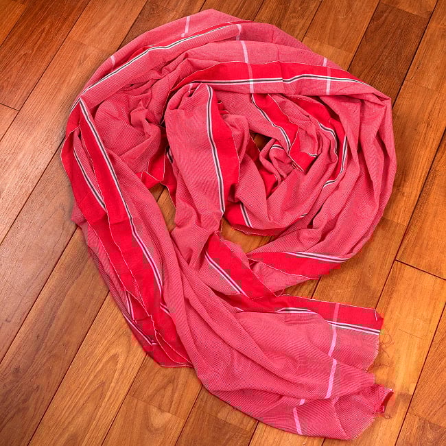 ガムチャと呼ばれるインドの万能布【約580cm×約70cm】 7 - たっぷりサイズが嬉しいです!