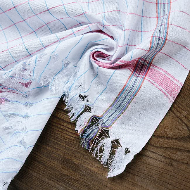 ガムチャと呼ばれるインドの万能布【約170cm×約85cm】 3 - 柔らかいコットン生地が気持ち良いです