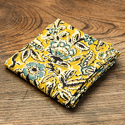 【自由に選べる5個セット】【45cmx45cm】昔ながらの木版染め伝統模様布ハンカチ・ナフキン - サブ3